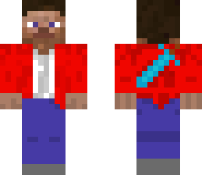 steve with a red coat