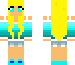 blonde with bue aqua eyes