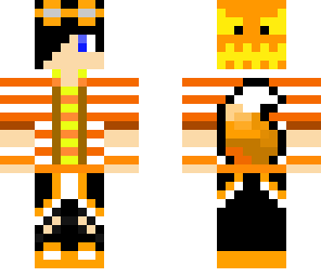 halloween dude orange tail