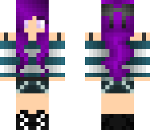 purple hair girl