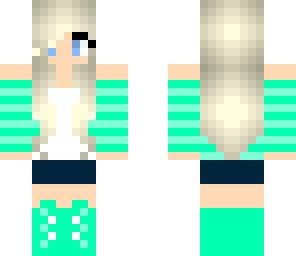cute green girl