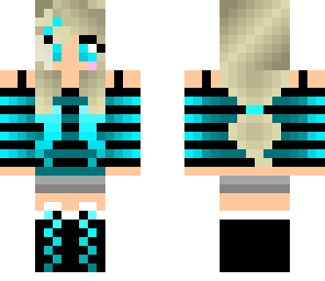 blue girl skin