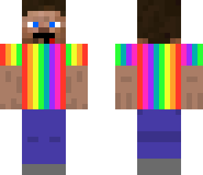 derpy steve with rainbow shirt