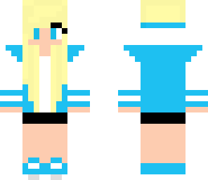 blue hooded girl