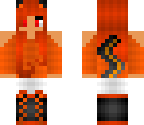 orange cat girl