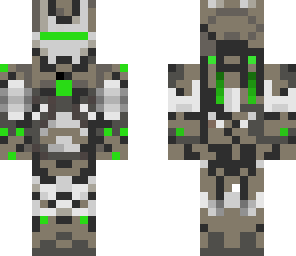 hi-tech green robot