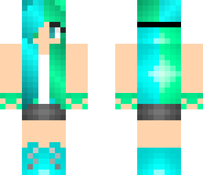 upgrade awesome green-blue girl v2
