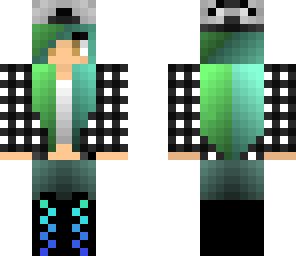 blue and green tomboy
