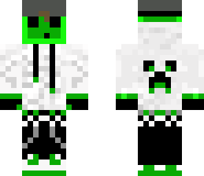 light green slime with cap and headphones