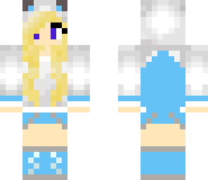 blue panda girlz skin
