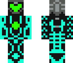 neon man blue