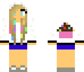 hoodie girl with cupcake