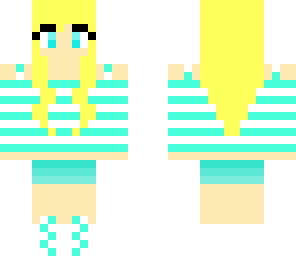 blue and white blonde