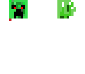 random floating creeper head