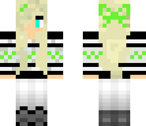 cute green girl