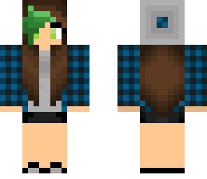 tomboy with green hair piece