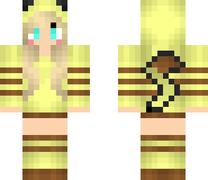 cute pikachu girl with headphones