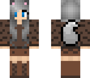 brown clothes white tiger girl