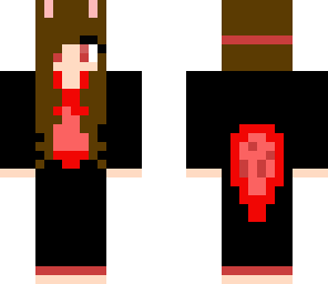 red and black pony girl onsie