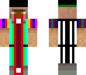 villager rapper with zebra back