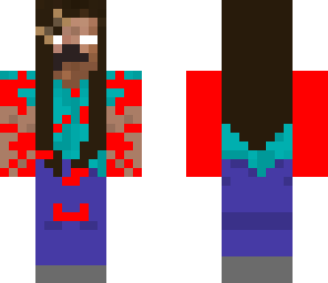 herobrines sister with blood everywhere