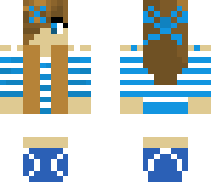 stripe blue girl