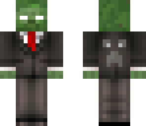 herobrine zombie in a suit
