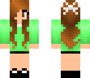 cute green girl