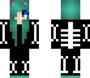 cute kitty emo skeleton