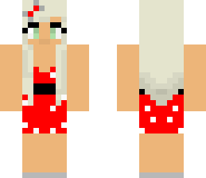 red polka dot girl