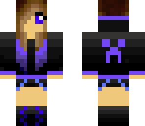 creeper girl  purple