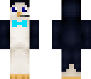 a blue penguin withbow tie