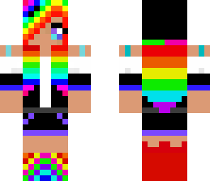 pretty rainbow girl