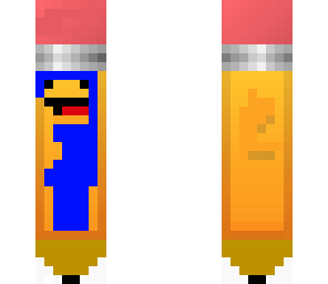 blue hair derp pencil