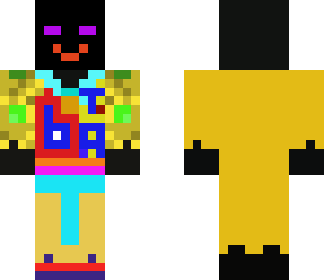 happy enderman in a suit