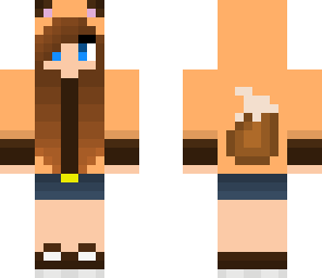 brown fox hoodie girl