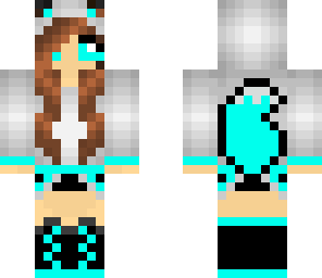 cyan fox girl