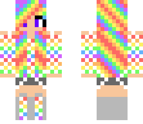 pretty rainbow girl