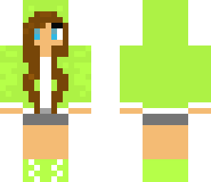 cute girl green
