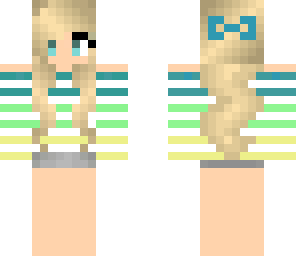striped girl