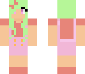 cute pink and green girl fixed