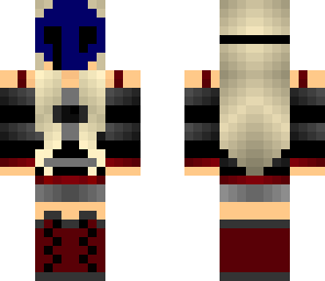 girl wearing a eyeless jack mask 