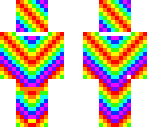 rainbow stripes with awesomeness attachments