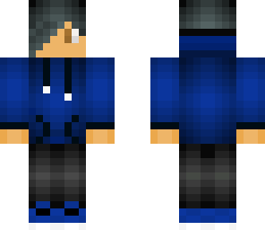 blue hoodie