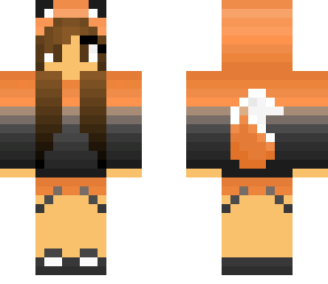 cute brunette edited fox girl