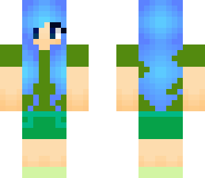 sea green blue girl