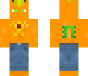 orange halloween slime