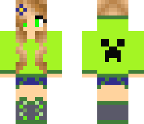 creeper hoodie girl