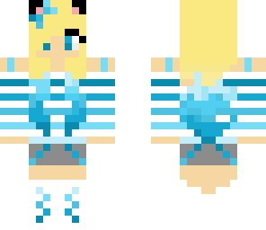 blue cat girl