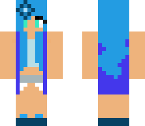 blue girl